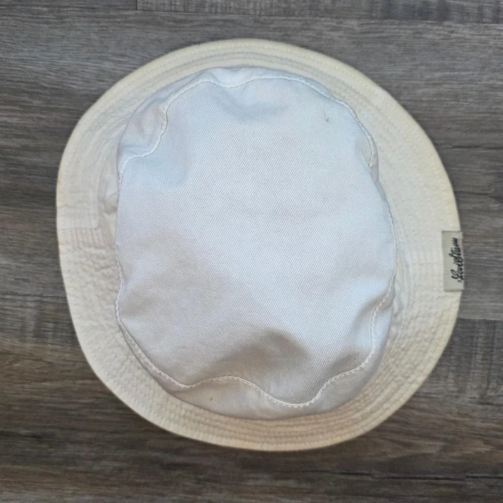 Vintage Levi Strauss Signature Reversible Bucket Hat Navy Blue Cream Small